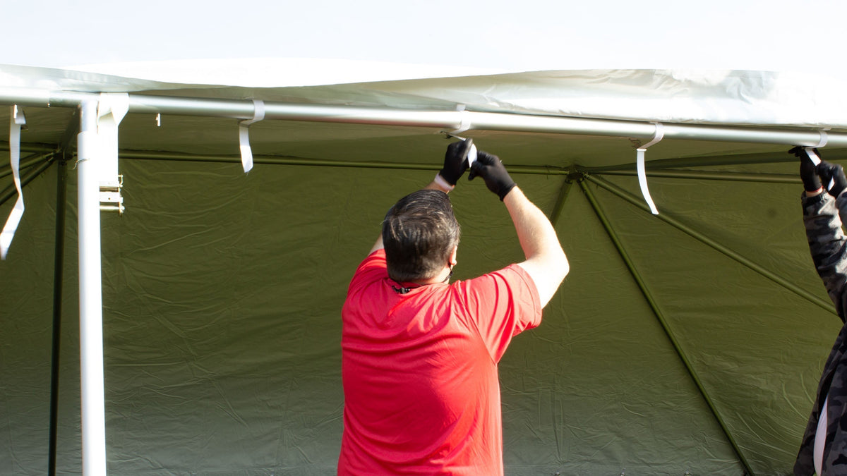 tent set up