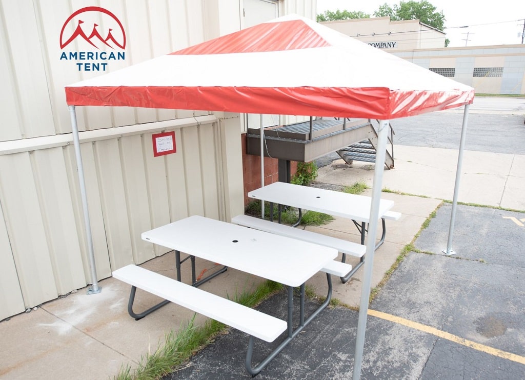 Jumper lines in tent