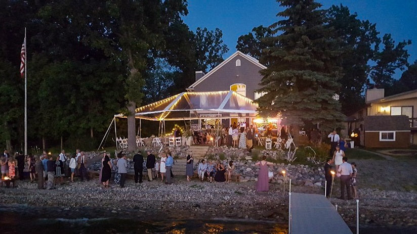 clear party tent for outdoor celebration