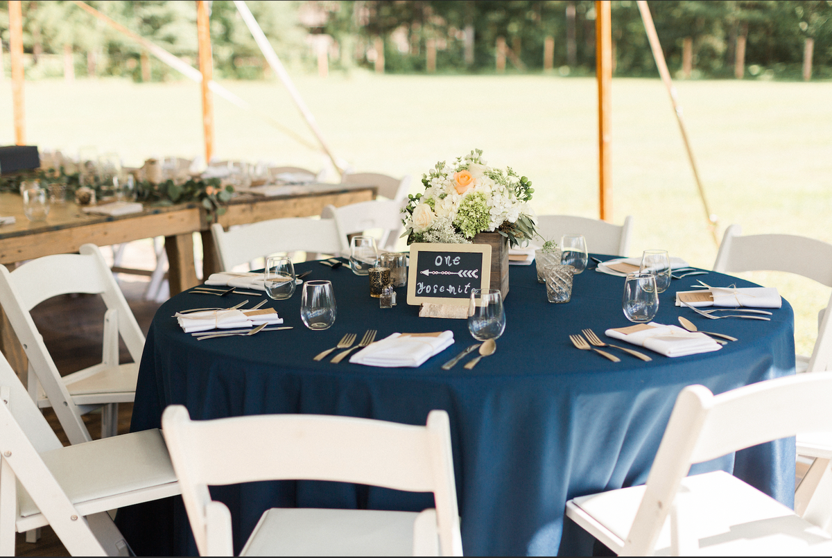outdoor event table cloth