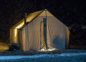 how to heat a party tent in winter