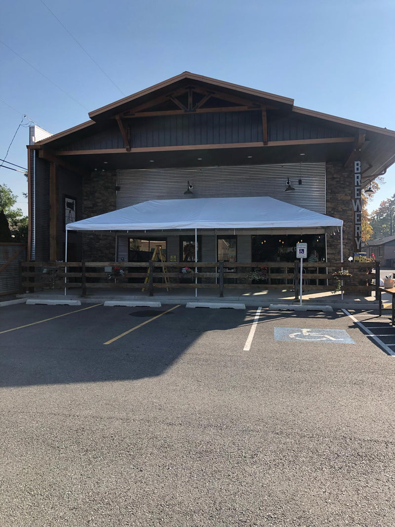 10x30 tent outside business