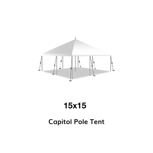 15x15 Pole Tent