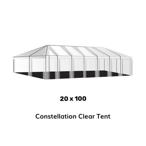 20x100 Clear Top Tent