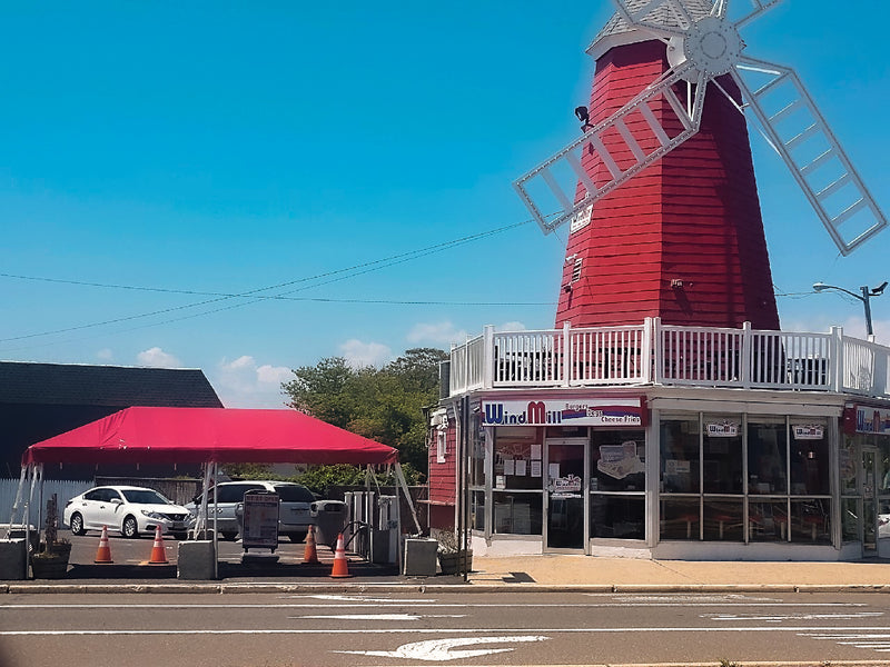 food tent outside restaurant