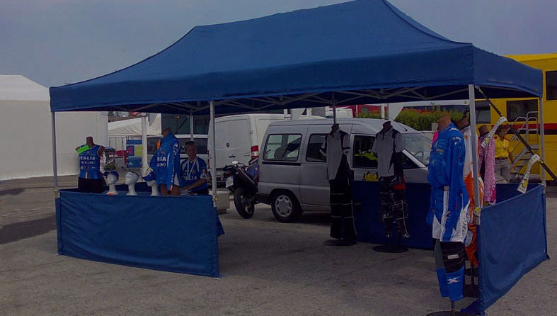 10x20 Blue Pop Up Tent