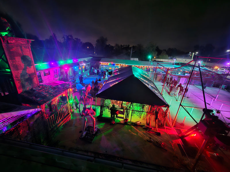 black tent for halloween