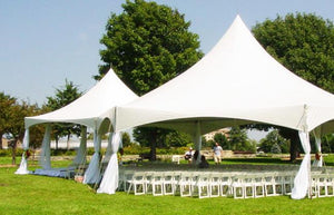 Marquee tent for wedding ceremony