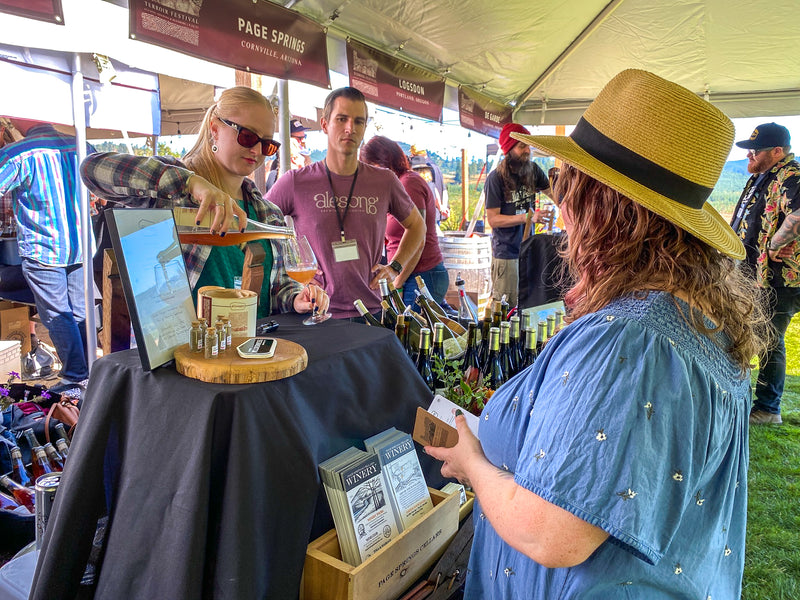 food serving tent at a festival