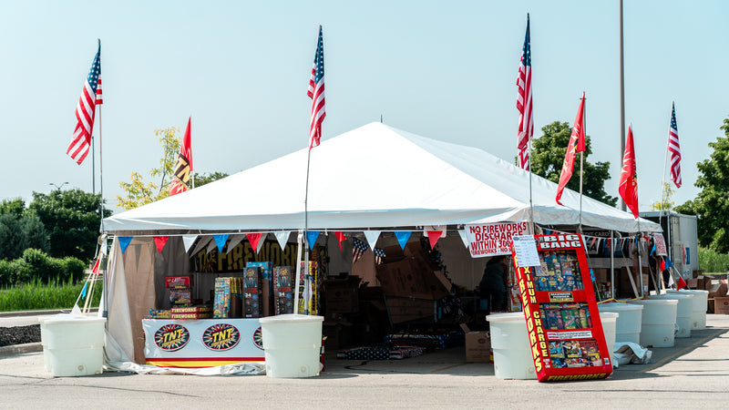 commercial fireworks tent