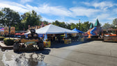 30x30 frame tent at amusement park