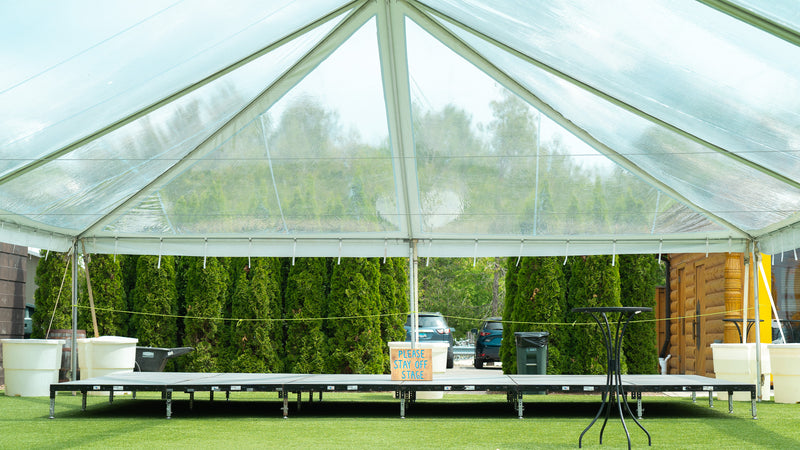 clear tent for concert