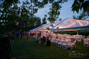 large clear wedding tent