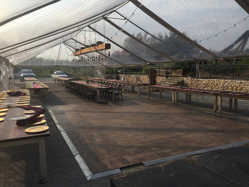 Clear top tent for wedding