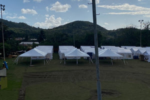 FEMA tents for disaster relief