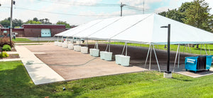 large temporary tent structure