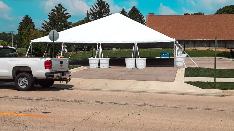 large construction tent