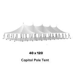 the white tent 40x120 Large White Pole Tent for Sale