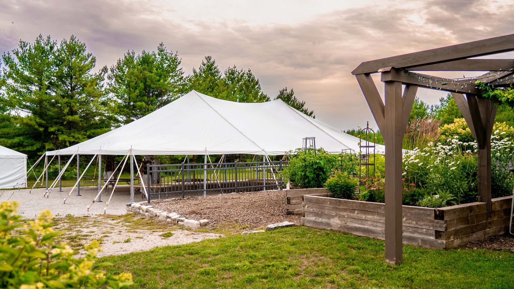 metal pole tent 40' x 60' Commercial Pole Tent for Sale