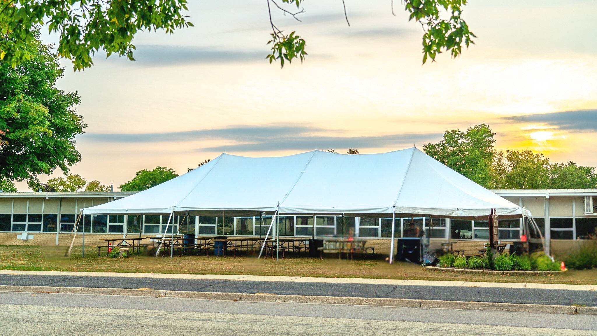 mvl tent serie 60 30x60 Commercial Pole Tent | Top Only | White | 16 oz 1000 Denier Blockout Vinyl | Fire Resistant | Extended Life