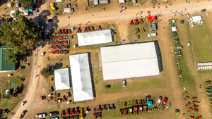 outdoor tents at festival