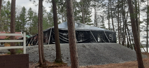 large black tent