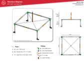 20x20 high peak tent diagram