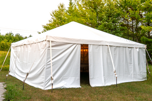 storage tent shed with sidewalls