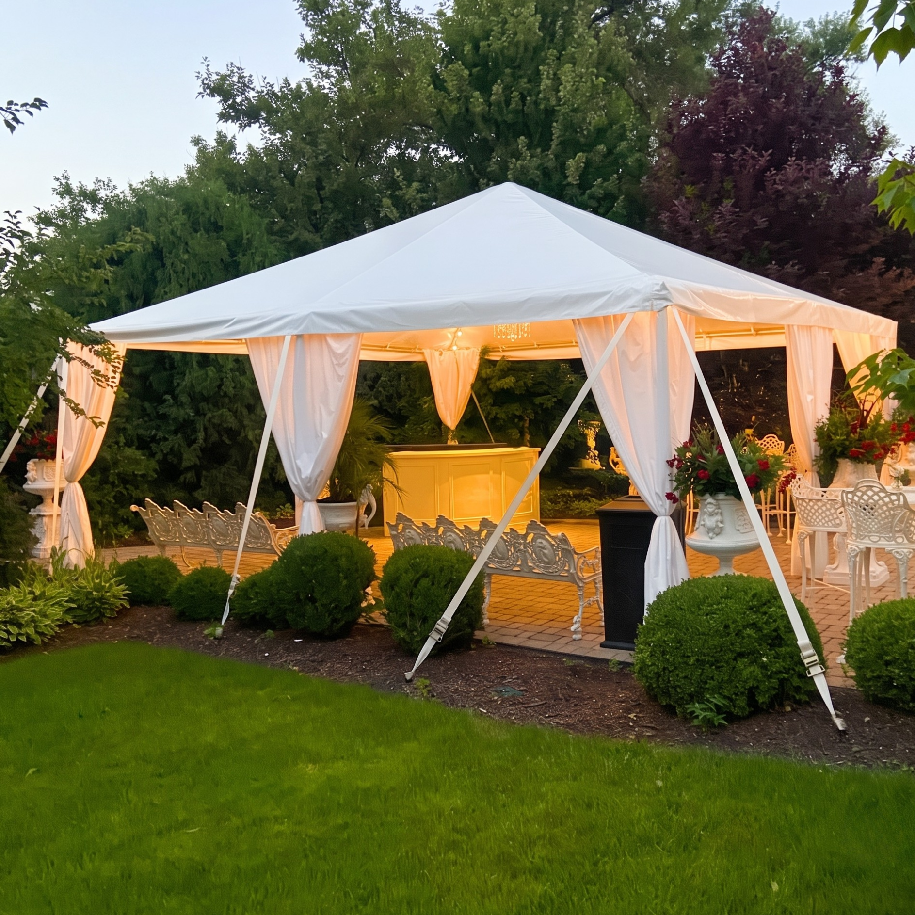 Commercial 20 x 20 Frame Tents for Sale