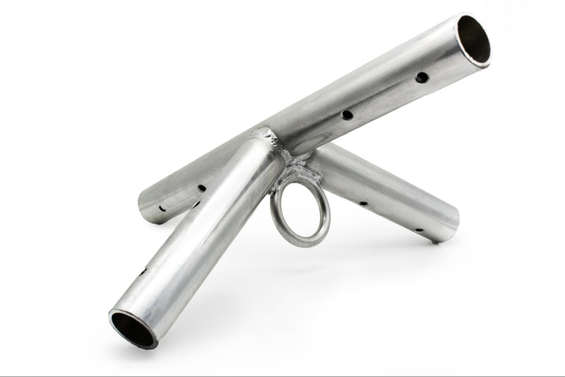 Four Way Side Tee Fitting (with Ring) Ensures a Sturdy Tent Frame