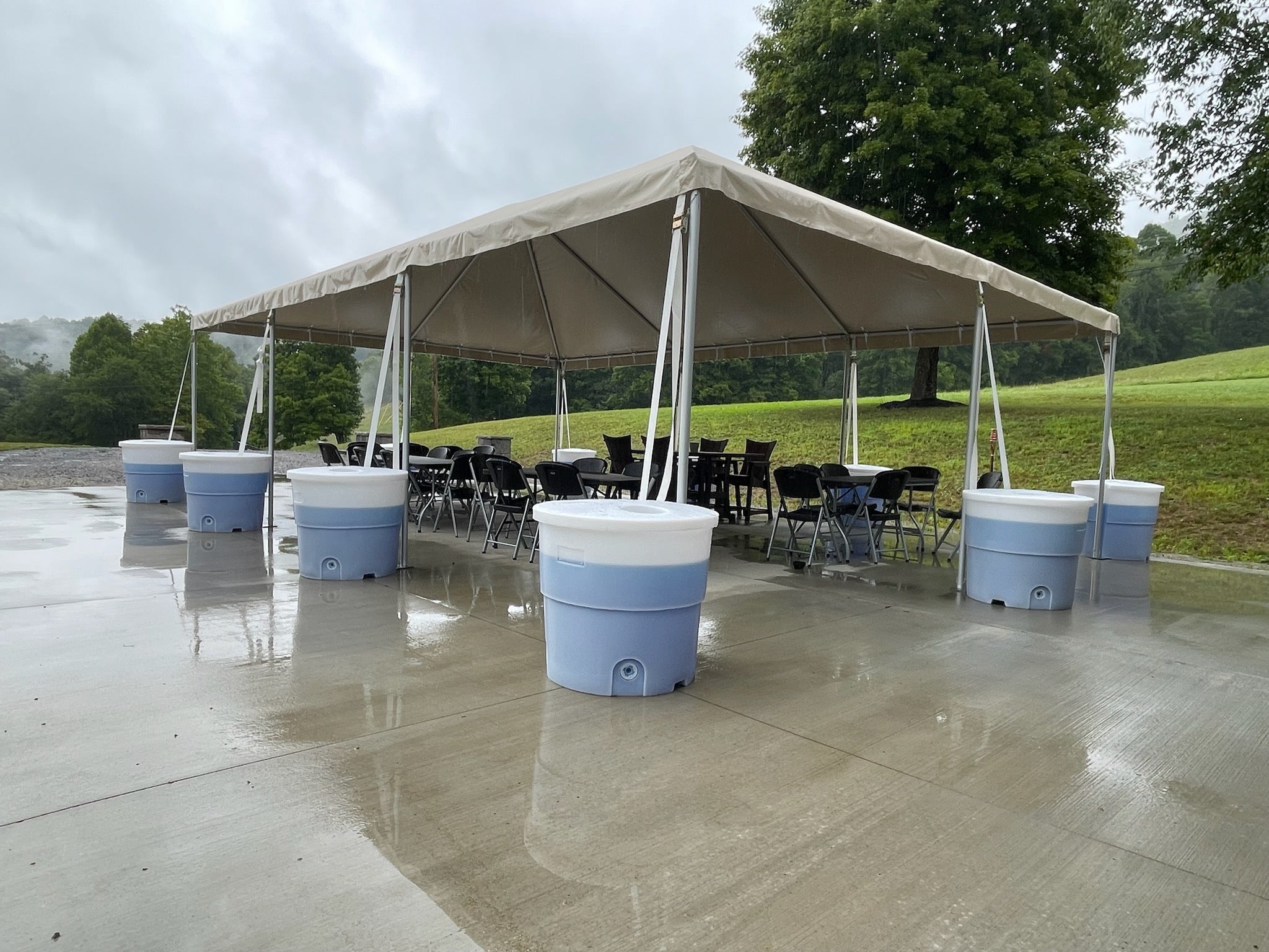 metal frame tents 20 × 30 ft Commercial Frame Tent | Heavy-Duty PVC Vinyl | No Center Poles | USA Made