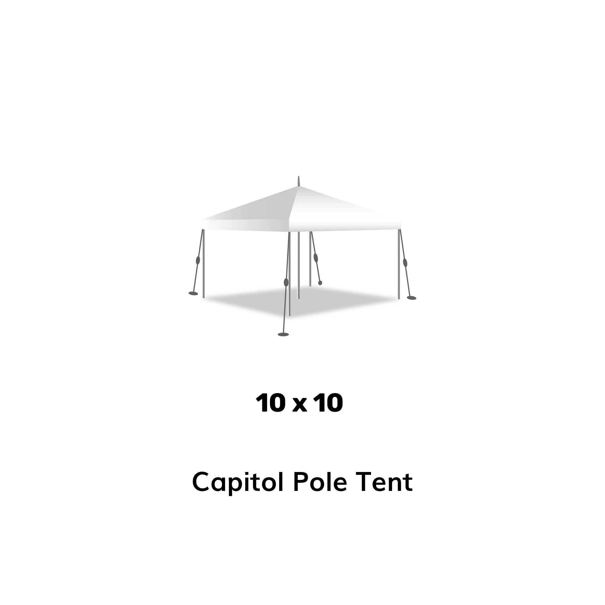 10x10 Pole Event Tent for Sale | 10x10 Concession Tent