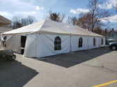 30x45 frame tent with window sidewalls