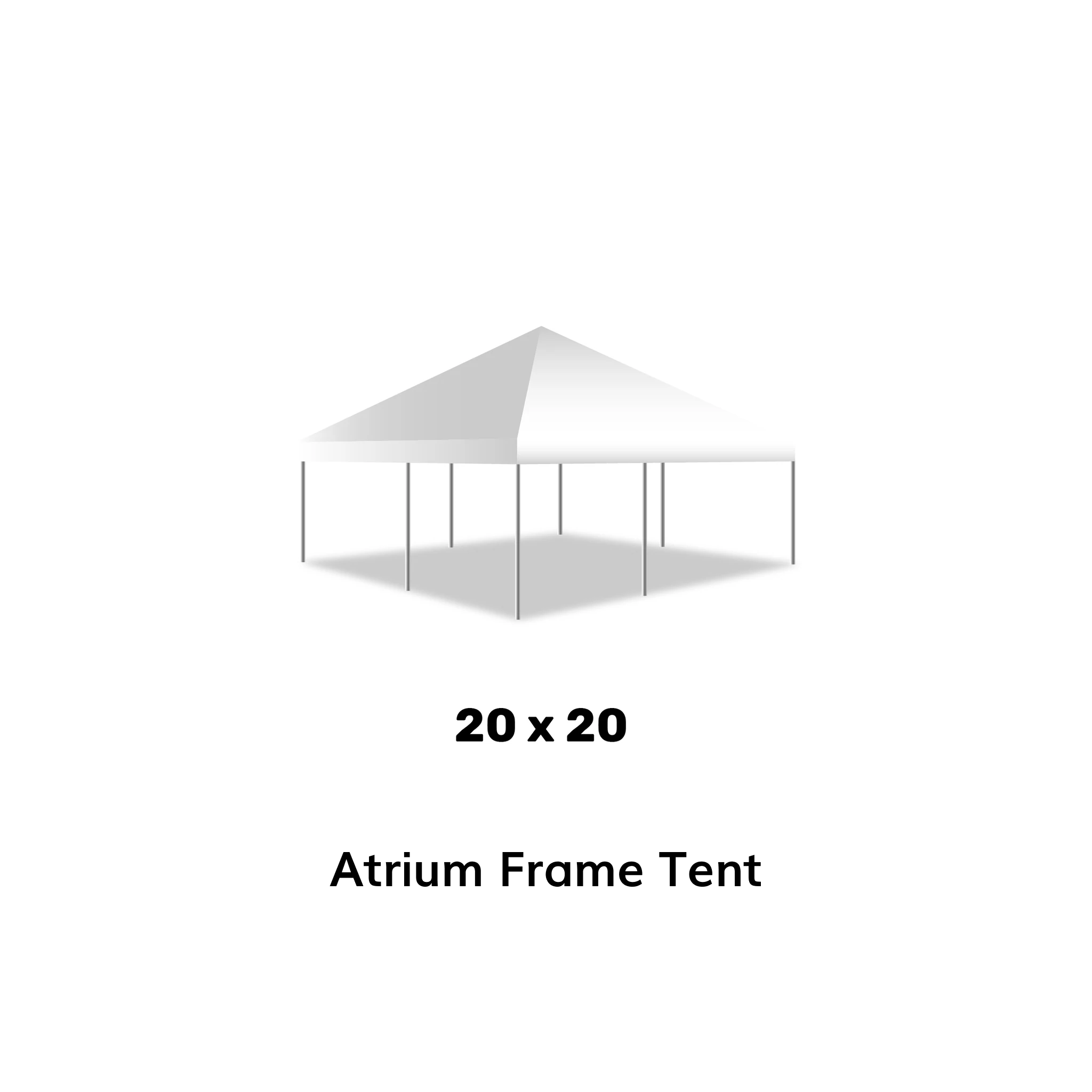buy frame tent 20x20 Commercial-Grade Frame Tent for Sale | Heavy Duty Event Canopy | White | American Made | 7' Legs