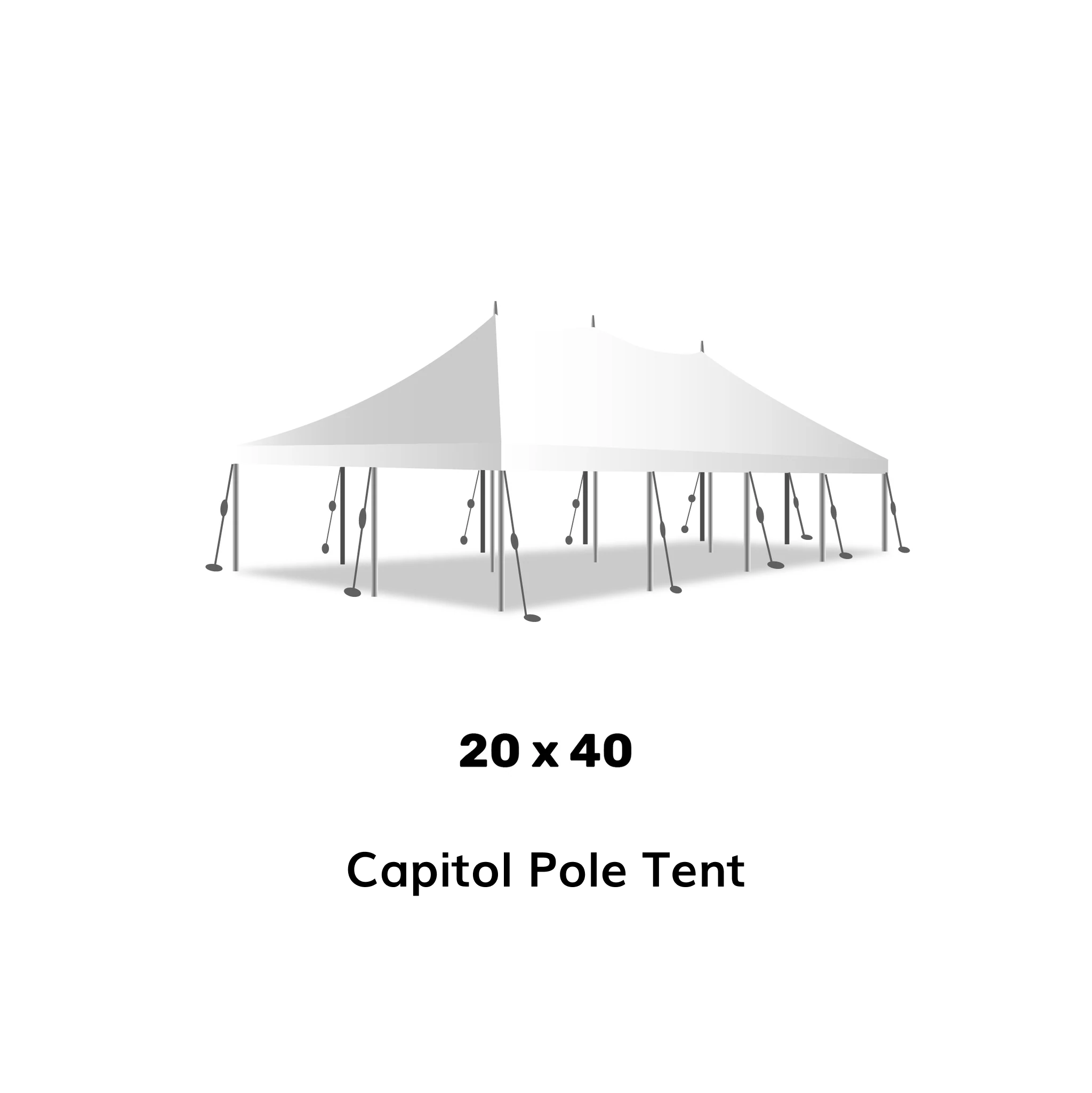 20 x 40 top tent for sale