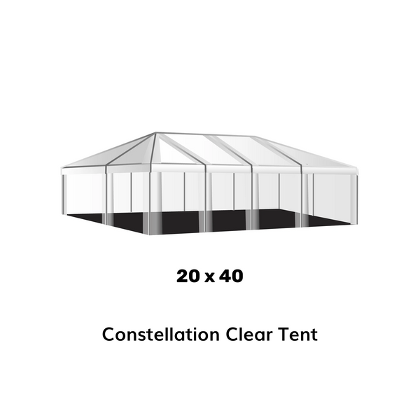 30x80 Clear Top Party Tent for Sale