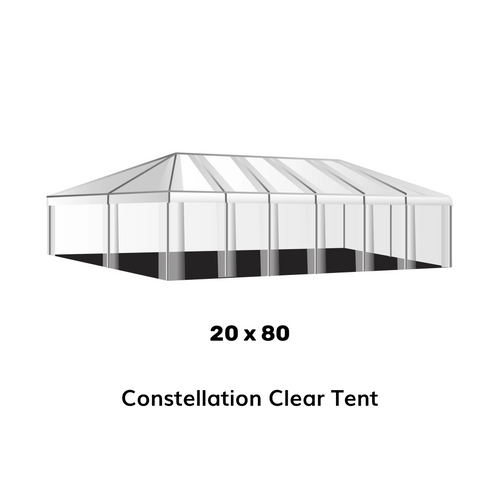 20x80 Clear Top Tent