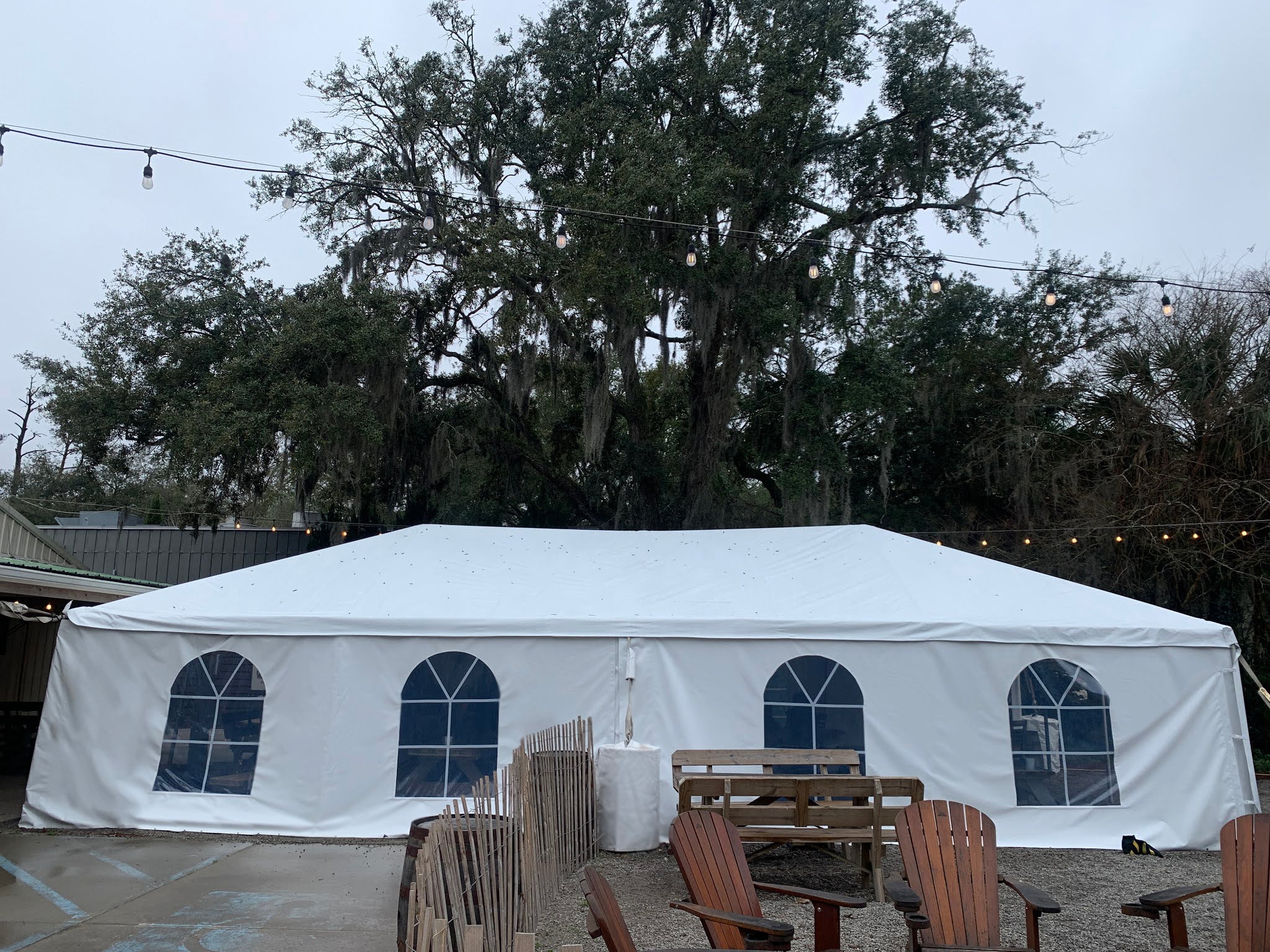 20x40 tent 20x40 Frame Tent – Commercial Event Canopy | Heavy-Duty PVC Vinyl | White | 7' Legs