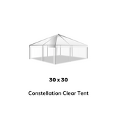 30x30 Clear Top Tent