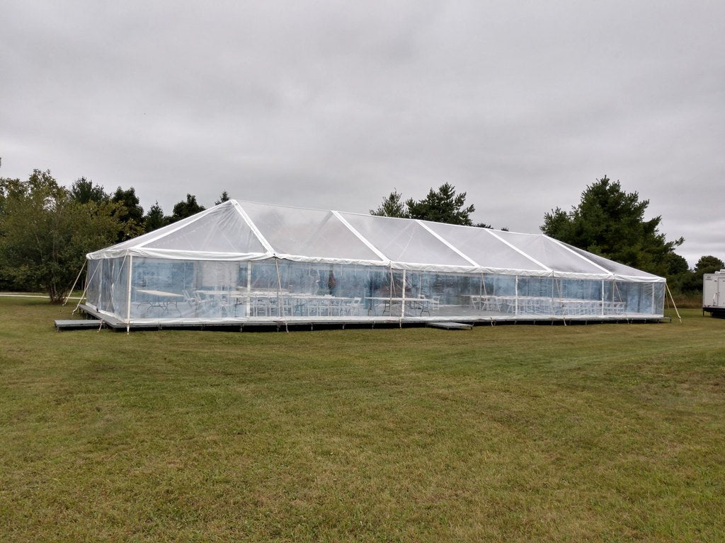 clear tent walls 30x80 Clear Top Party Tent for Sale