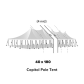 40x180 Pole Tent