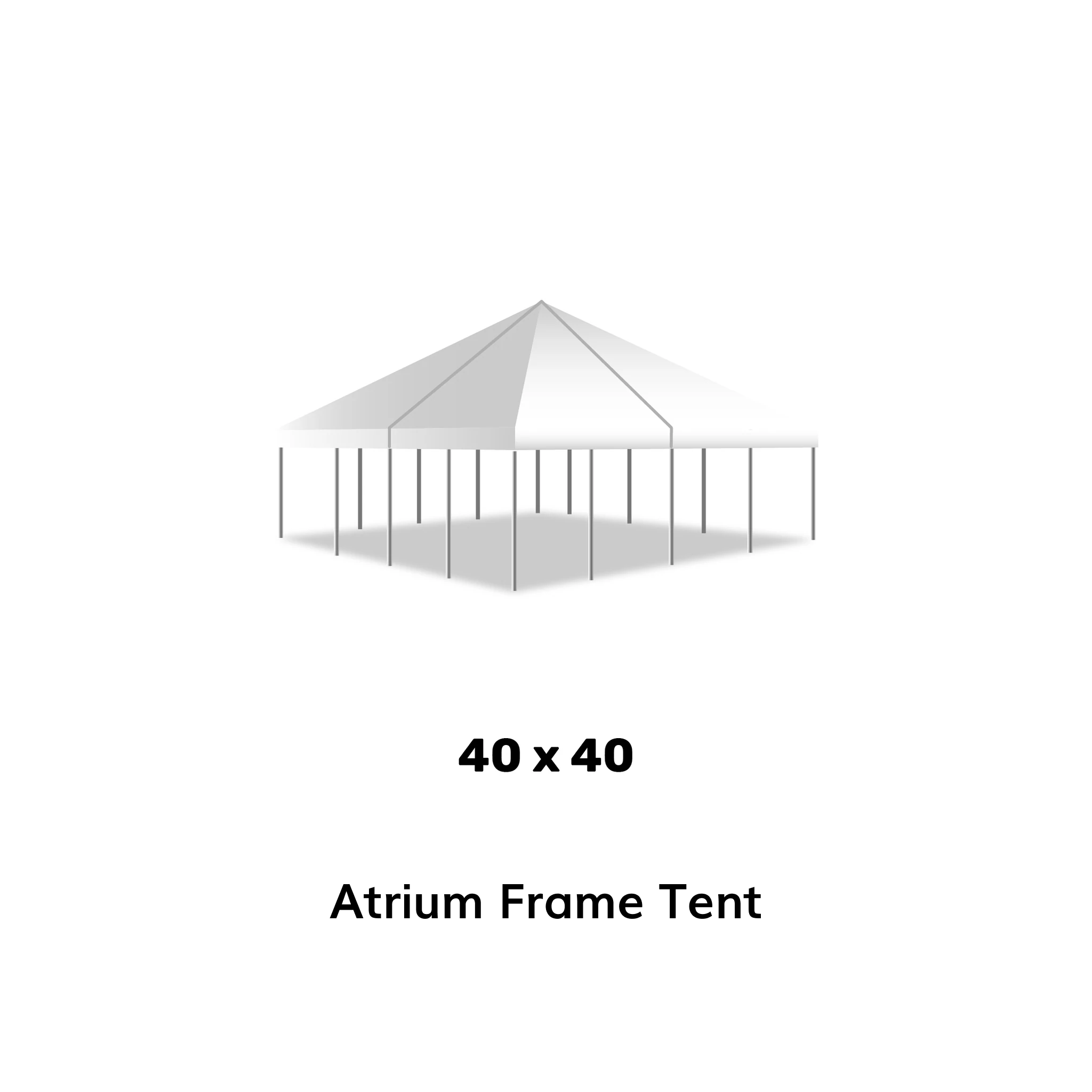grow tent 40x40 40 x 40 Commercial Frame Tent for Sale | Top Only | White
