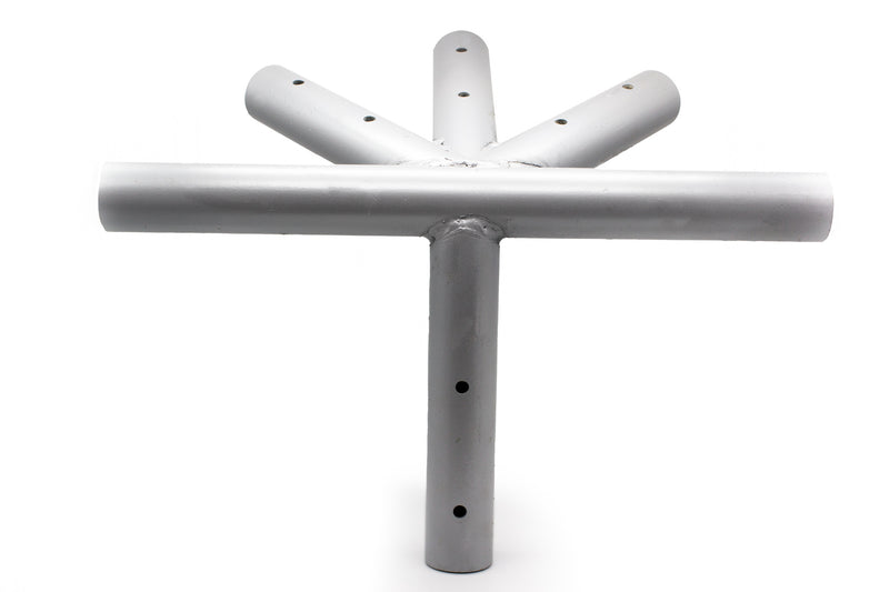Six Way Side Tee Fitting (with Ring) for Seamless Tent Support