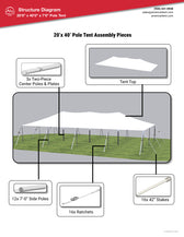 20x40 Pole Tent