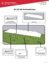 30x120 Pole Tent