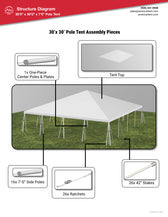 30x30 Pole Tent