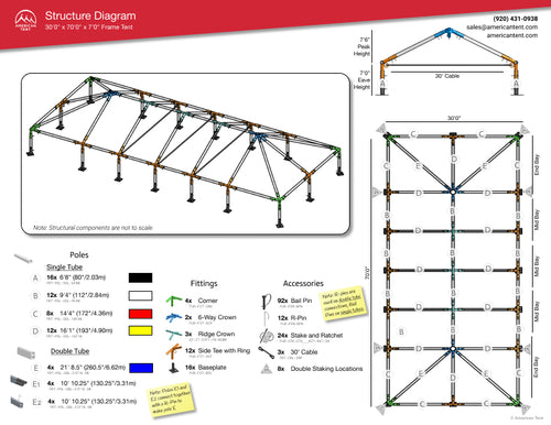 30x70 Clear Top Tent