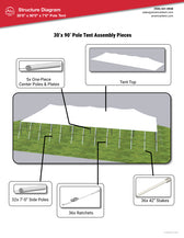 30x90 Pole Tent