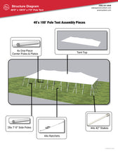 40x100 Pole Tent