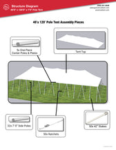 40x120 Pole Tent